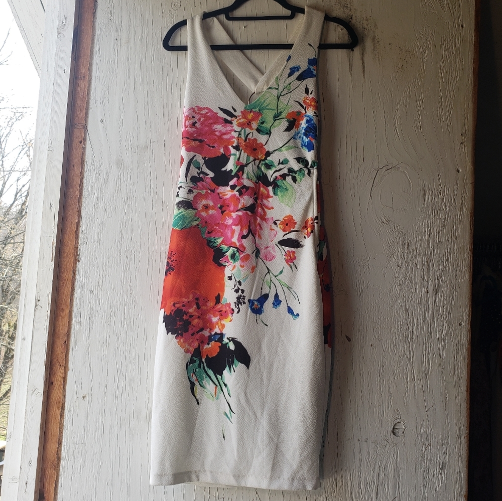 Premier Amour floral cocktail dress